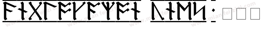 AngloSaxon Runes 1字体转换